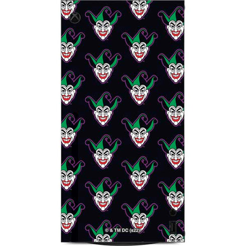 DC Comics The Joker Logo Pattern XBox Series X Digital Edition Console Skin